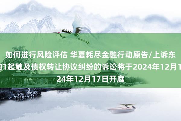 如何进行风险评估 华夏耗尽金融行动原告/上诉东说念主的1起触及债权转让协议纠纷的诉讼将于2024年12月17日开庭