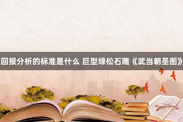 回报分析的标准是什么 巨型绿松石雕《武当朝圣图》