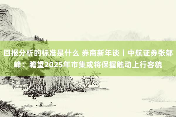 回报分析的标准是什么 券商新年谈丨中航证券张郁峰：瞻望202