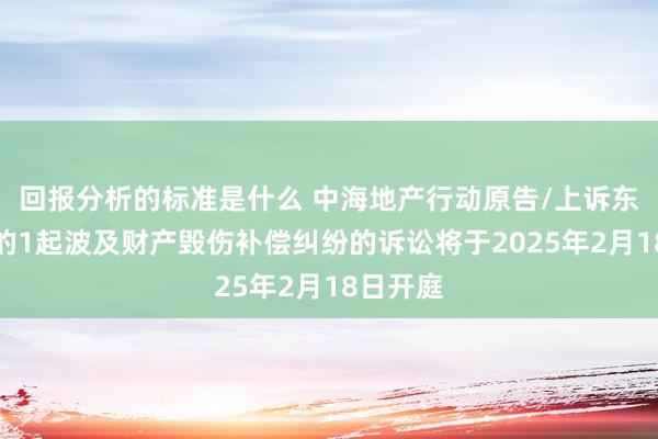 回报分析的标准是什么 中海地产行动原告/上诉东说念主的1起波及财产毁伤补偿纠纷的诉讼将于2025年2月18日开庭