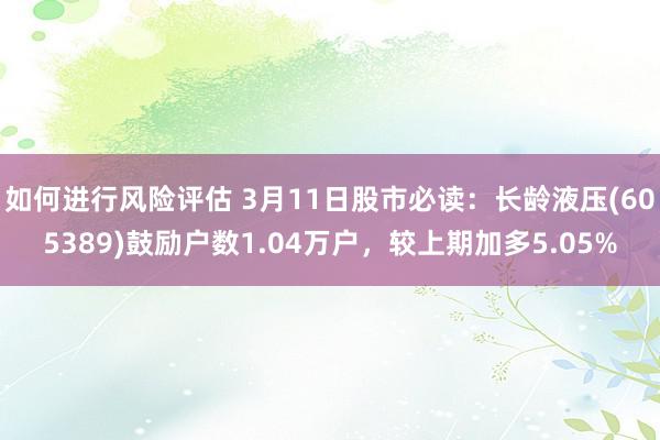 如何进行风险评估 3月11日股市必读：长龄液压(605389